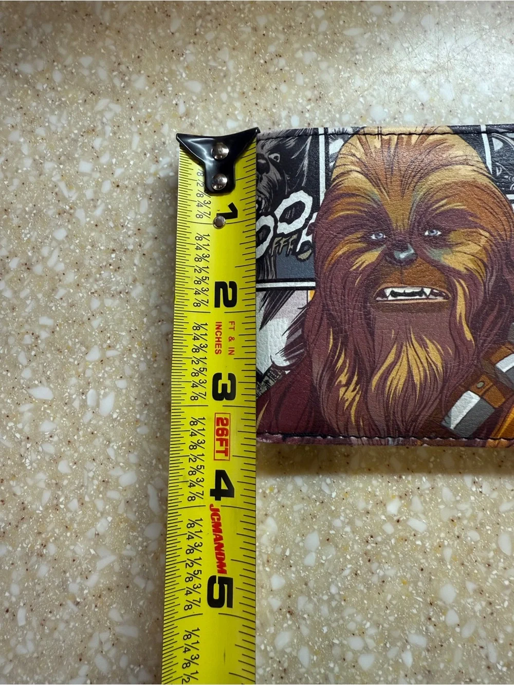Star Wars Chewbacca Comic Bi-Fold Wallet - Brown & Gold Buckle Down Brand